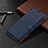 Handytasche Stand Schutzhülle Flip Leder Hülle L02 für Huawei Honor 9A Blau