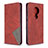 Handytasche Stand Schutzhülle Flip Leder Hülle L02 für Nokia 6.2 Rot