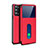 Handytasche Stand Schutzhülle Flip Leder Hülle L02 für Oppo Reno5 Pro 5G Rot