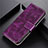 Handytasche Stand Schutzhülle Flip Leder Hülle L02 für Realme 5 Pro Violett
