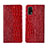 Handytasche Stand Schutzhülle Flip Leder Hülle L02 für Realme Q2 Pro 5G Rot
