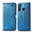 Handytasche Stand Schutzhülle Flip Leder Hülle L02 für Samsung Galaxy A21 Hellblau