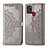 Handytasche Stand Schutzhülle Flip Leder Hülle L02 für Samsung Galaxy A21s Grau