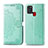 Handytasche Stand Schutzhülle Flip Leder Hülle L02 für Samsung Galaxy A21s Grün
