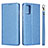 Handytasche Stand Schutzhülle Flip Leder Hülle L02 für Samsung Galaxy A51 4G Hellblau
