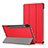 Handytasche Stand Schutzhülle Flip Leder Hülle L02 für Samsung Galaxy Tab S7 11 Wi-Fi SM-T870 Rot