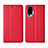Handytasche Stand Schutzhülle Flip Leder Hülle L02 für Vivo X50 Pro 5G Rot