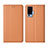 Handytasche Stand Schutzhülle Flip Leder Hülle L02 für Vivo X51 5G Orange