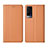 Handytasche Stand Schutzhülle Flip Leder Hülle L02 für Vivo X60T 5G Orange