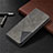 Handytasche Stand Schutzhülle Flip Leder Hülle L02 für Xiaomi Redmi 9 India Grau