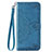 Handytasche Stand Schutzhülle Flip Leder Hülle L03 für Huawei Enjoy 10 Blau