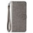 Handytasche Stand Schutzhülle Flip Leder Hülle L03 für Huawei Enjoy 10 Grau