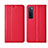 Handytasche Stand Schutzhülle Flip Leder Hülle L03 für Huawei Nova 7 5G Rot