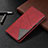 Handytasche Stand Schutzhülle Flip Leder Hülle L03 für LG V50 ThinQ 5G Rot