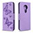 Handytasche Stand Schutzhülle Flip Leder Hülle L03 für Nokia 6.2 Violett