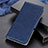 Handytasche Stand Schutzhülle Flip Leder Hülle L03 für Realme 5 Pro Blau