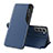 Handytasche Stand Schutzhülle Flip Leder Hülle L03 für Samsung Galaxy S21 FE 5G Blau