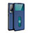 Handytasche Stand Schutzhülle Flip Leder Hülle L03 für Vivo X60 Pro 5G Blau
