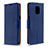 Handytasche Stand Schutzhülle Flip Leder Hülle L03 für Xiaomi Redmi Note 9 Pro Max Blau