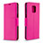 Handytasche Stand Schutzhülle Flip Leder Hülle L03 für Xiaomi Redmi Note 9 Pro Max Pink