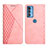 Handytasche Stand Schutzhülle Flip Leder Hülle L04 für Motorola Moto Edge 20 Pro 5G Rosa