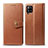 Handytasche Stand Schutzhülle Flip Leder Hülle L04 für Samsung Galaxy A42 5G Braun