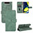 Handytasche Stand Schutzhülle Flip Leder Hülle L04Z für Samsung Galaxy A80 Grün