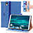 Handytasche Stand Schutzhülle Flip Leder Hülle L05 für Huawei MediaPad M6 8.4 Blau