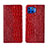 Handytasche Stand Schutzhülle Flip Leder Hülle L05 für Motorola Moto One 5G Rot