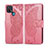 Handytasche Stand Schutzhülle Flip Leder Hülle L06 für Oppo A15 Rosa