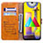 Handytasche Stand Schutzhülle Flip Leder Hülle L06 für Samsung Galaxy M21s