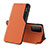 Handytasche Stand Schutzhülle Flip Leder Hülle L07 für Huawei P Smart (2021) Orange