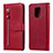 Handytasche Stand Schutzhülle Flip Leder Hülle L07 für Xiaomi Redmi Note 9S Rot