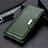 Handytasche Stand Schutzhülle Flip Leder Hülle L09 für Huawei P40 Lite Grün