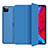 Handytasche Stand Schutzhülle Flip Leder Hülle L10 für Apple iPad Pro 12.9 (2020) Blau