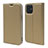 Handytasche Stand Schutzhülle Flip Leder Hülle L10 für Apple iPhone 12 Gold