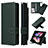 Handytasche Stand Schutzhülle Flip Leder Hülle L17Z für Samsung Galaxy Z Fold4 5G Grün