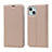 Handytasche Stand Schutzhülle Flip Leder Hülle L18 für Apple iPhone 14 Rosegold