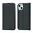 Handytasche Stand Schutzhülle Flip Leder Hülle L18 für Apple iPhone 14 Schwarz