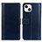 Handytasche Stand Schutzhülle Flip Leder Hülle L28 für Apple iPhone 14 Blau