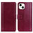 Handytasche Stand Schutzhülle Flip Leder Hülle L28 für Apple iPhone 14 Rot