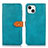 Handytasche Stand Schutzhülle Flip Leder Hülle L29 für Apple iPhone 14 Blau