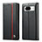 Handytasche Stand Schutzhülle Flip Leder Hülle LC2 für Google Pixel 8a 5G Schwarz