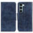 Handytasche Stand Schutzhülle Flip Leder Hülle M02L für Motorola Moto G200 5G Blau