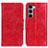 Handytasche Stand Schutzhülle Flip Leder Hülle M02L für Motorola Moto G200 5G Rot