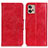 Handytasche Stand Schutzhülle Flip Leder Hülle M02L für Motorola Moto G32 Rot