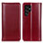 Handytasche Stand Schutzhülle Flip Leder Hülle M02L für Samsung Galaxy S21 Ultra 5G Rot