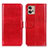 Handytasche Stand Schutzhülle Flip Leder Hülle M07L für Motorola Moto G32 Rot