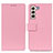 Handytasche Stand Schutzhülle Flip Leder Hülle M08L für Samsung Galaxy S21 5G Rosa