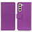 Handytasche Stand Schutzhülle Flip Leder Hülle M08L für Samsung Galaxy S21 5G Violett
